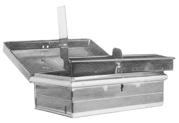 The cash box from the crime scene