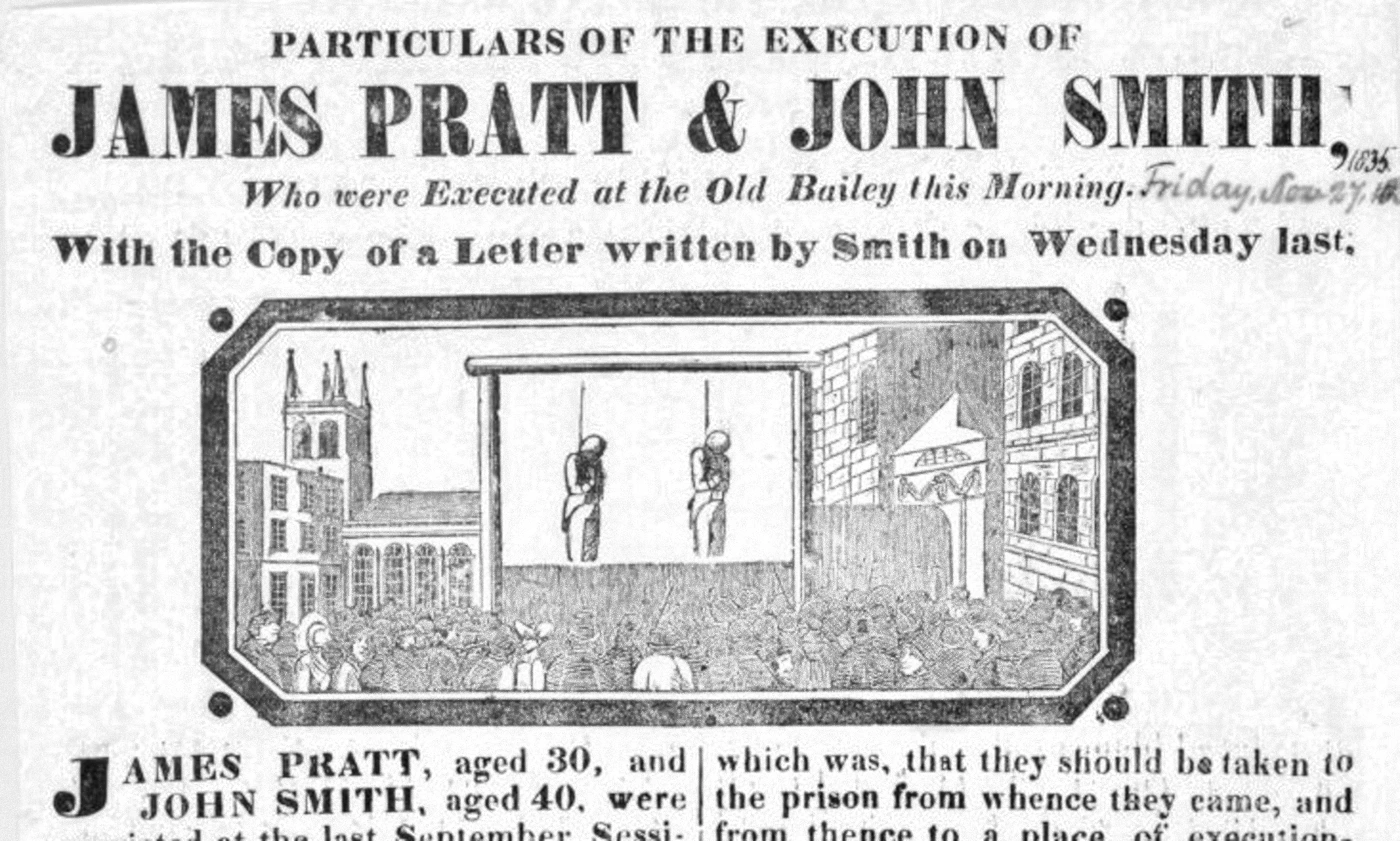 Newspaper report of the men’s execution.