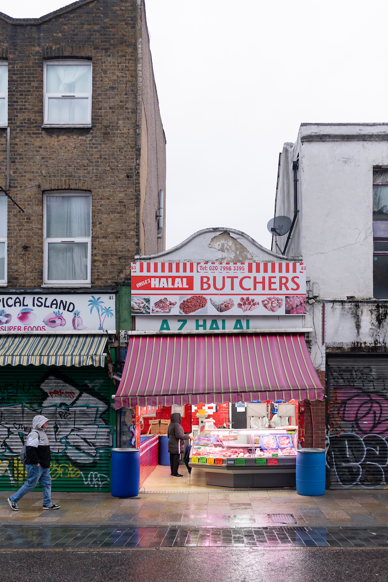 Halal butchers on Deptford High Street